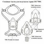 3M™ 7583 Клапан выдоха для полумаски серии 7500